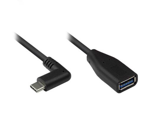Good Connections 2811-OTGW - 0.1 m - USB C - USB A - USB 3.2 Gen 1 (3.1 Gen 1) - 5120 Mbit/s - Black