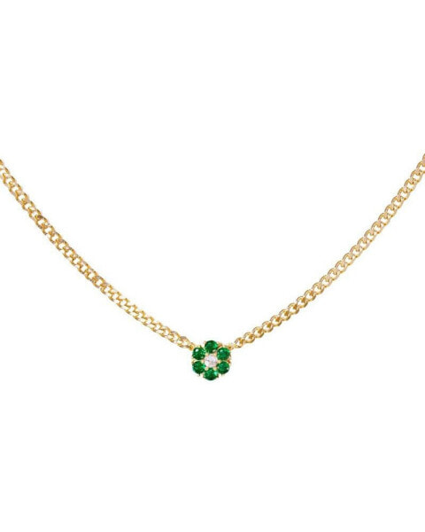 Women's 14K Gold Plated Flower Necklace