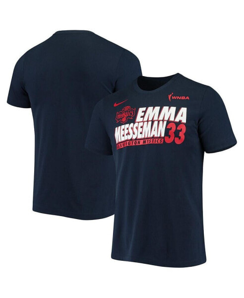 Men's Emma Meesseman Navy Washington Mystics Name and Number Performance T-shirt