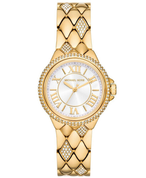 Women's Camille Three-Hand Gold-Tone Stainless Steel Watch 33mm