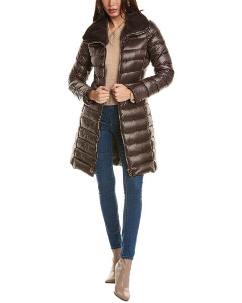 Herno Iconico Elisa Long Coat Women's Brown 40