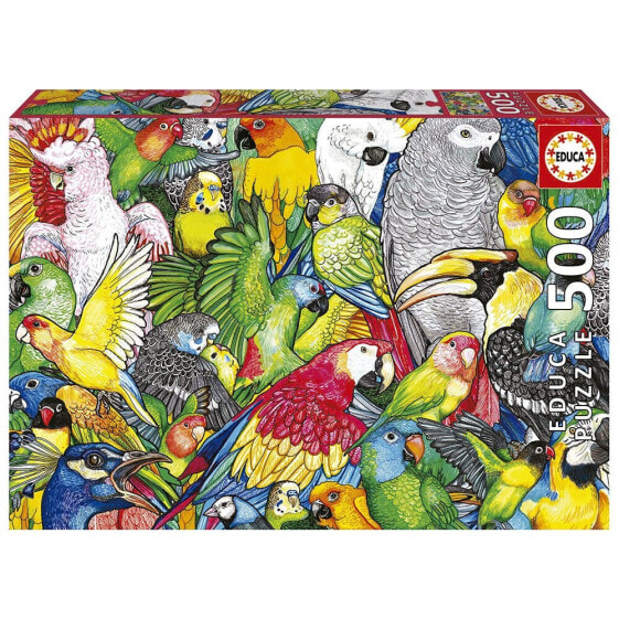 EDUCA BORRAS 500 Pieces Parrots Puzzle