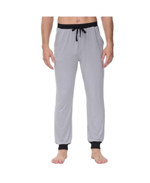 Men's Heat Retaining Contrast Trim Pajama Pants