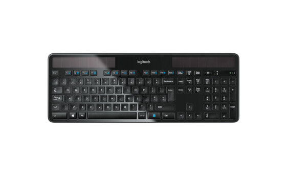 Logitech Wireless Solar Keyboard K750 - Full-size (100%) - Wireless - RF Wireless - AZERTY - Black