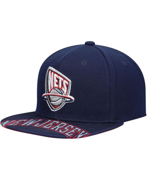 Men's Blue New Jersey Nets Hardwood Classics Swingman Pop Snapback Hat