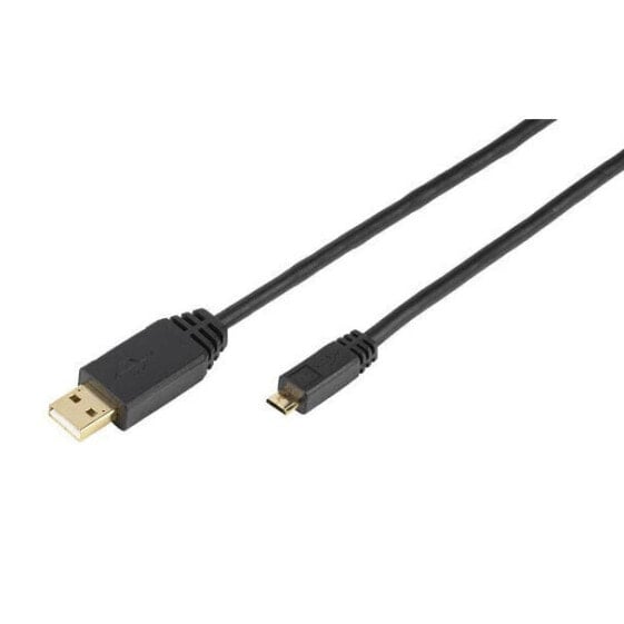 VIVANCO USB A 2.0/Micro USB B Cable 1 m