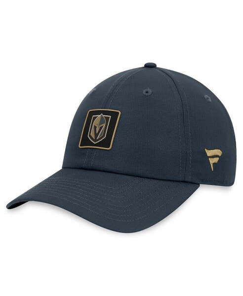 Men's Gray Vegas Golden Knights Authentic Pro Rink Adjustable Hat