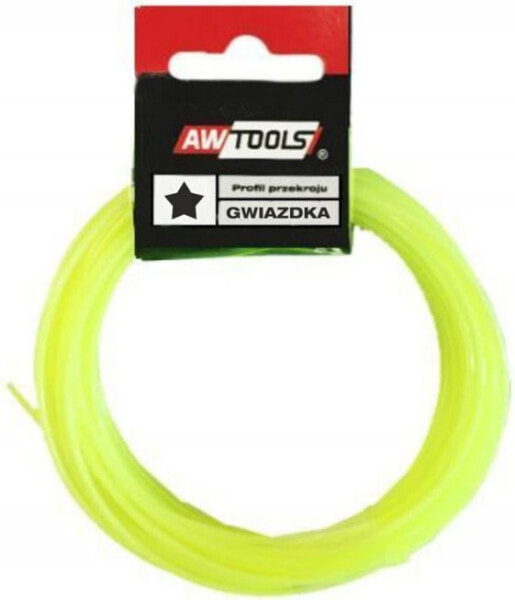 Леска для триммера AWTOOLS Żyłka tnąca gwiazdka 1,6mm x 10m (AW70115)