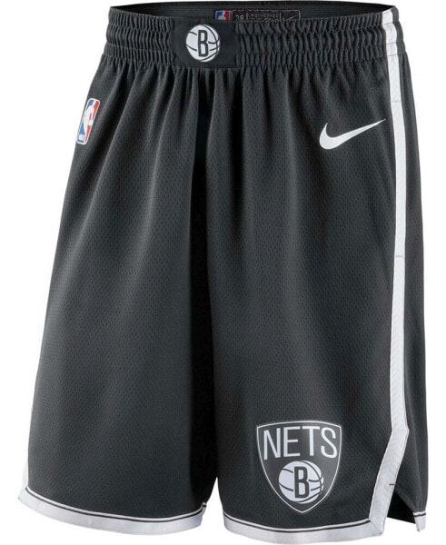 Men's Black 2019/20 Brooklyn Nets Icon Edition Swingman Shorts