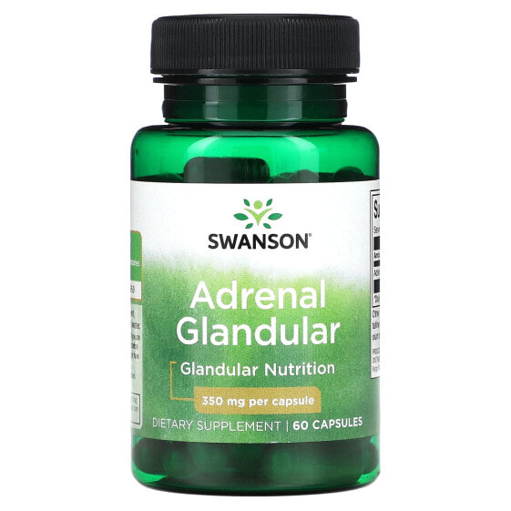 Витаминный комплекс улучшение памяти Swanson Adrenal Glandular 350 мг, 60 капсул