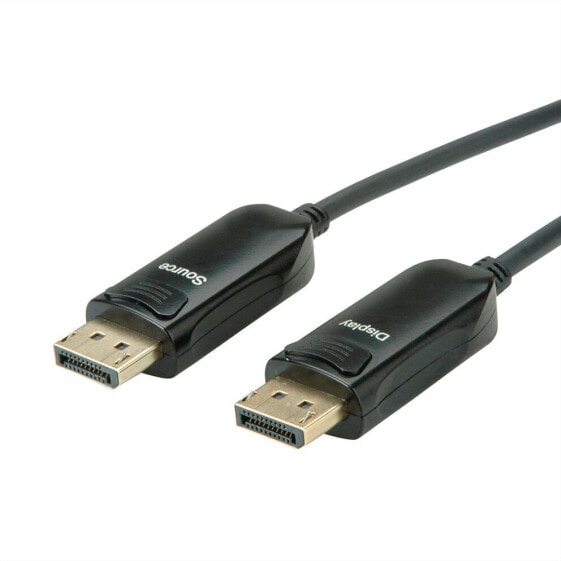 ROLINE DisplayPort v1.4 Kabel AOC 8K60 ST/ST 15m - Cable - Digital/Display/Video