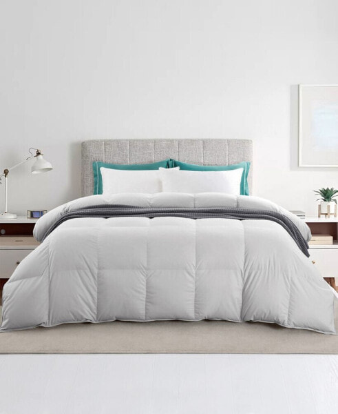 Ultra Soft Fabric Goose Feather Down Comforter, Twin