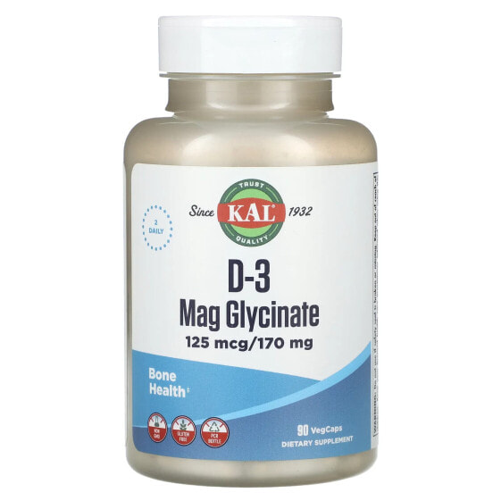 D-3 Mag Glycinate, 90 VegCaps