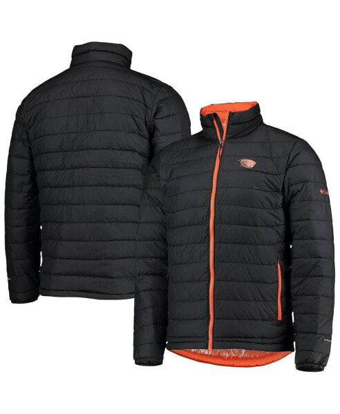 Men's Black Oregon State Beavers Powder Lite Omni-Heat Reflective Full-Zip Jacket