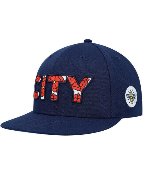 Бейсболка мужская Fan Ink Manchester City Bode Snapback синяя