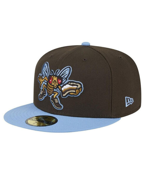 Men's Brown Lehigh Valley IronPigs Theme Night Shoofly 59FIFTY Fitted Hat