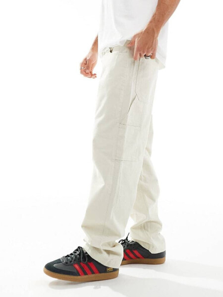 Tommy Jeans skater carpenter trousers in off white