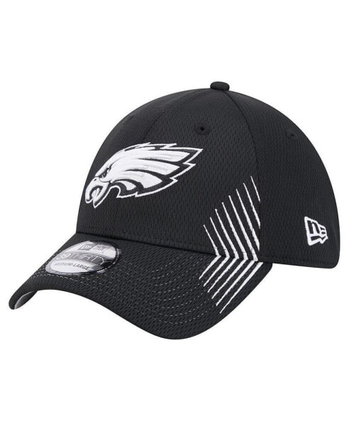 Men's Black Philadelphia Eagles Active 39THIRTY Flex Hat