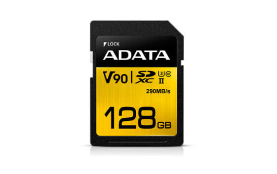 ADATA Premier ONE V90 - 128 GB - SDXC - Class 10 - UHS-II - 290 MB/s - 260 MB/s