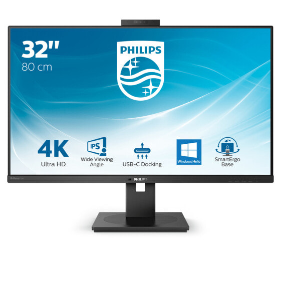 Philips P Line 329P1H/00 - 80 cm (31.5") - 3840 x 2160 пикселей - 4K Ultra HD - LED - 4 мс - Черный