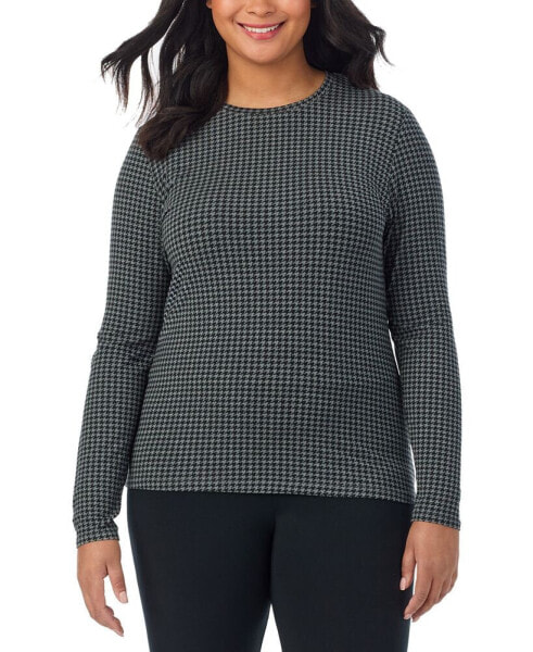 Plus Size Softwear Long-Sleeve Crewneck Top