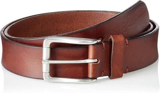 Мужской ремень коричневый кожаный для джинс широкий с пряжкой Marc OPolo Mens belt-gents belt