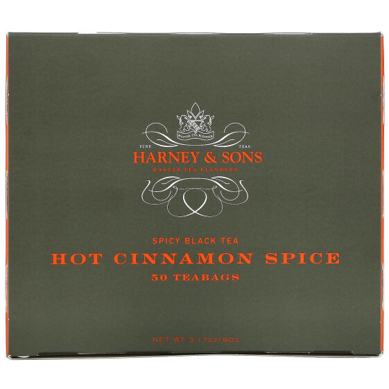 Spicy Black Tea, Hot Cinnamon Spice, 50 Tea Bags, 3.17 oz (90 g)