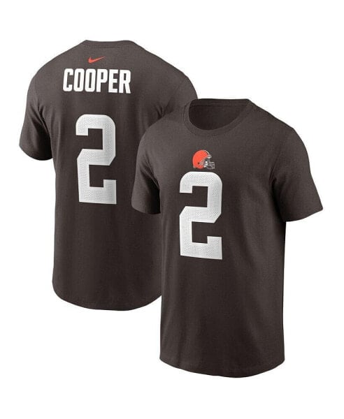 Men's Amari Cooper Brown Cleveland Browns Player Name & Number T-shirt