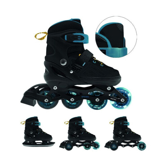 Spokey Quattro 4IN1 inline skates SPK-943433 size 34-37 BK/DBL