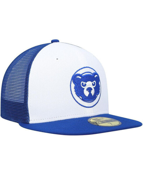 Men's White, Royal Chicago Cubs 2023 On-Field Batting Practice 59FIFTY Fitted Hat