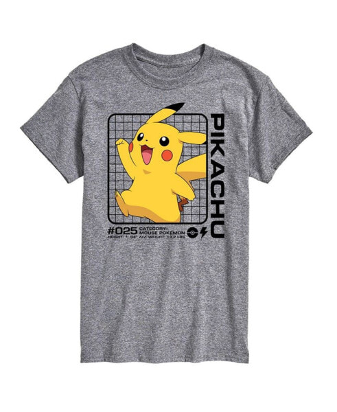 Men's Pokemon Pikachu Grid T-shirt