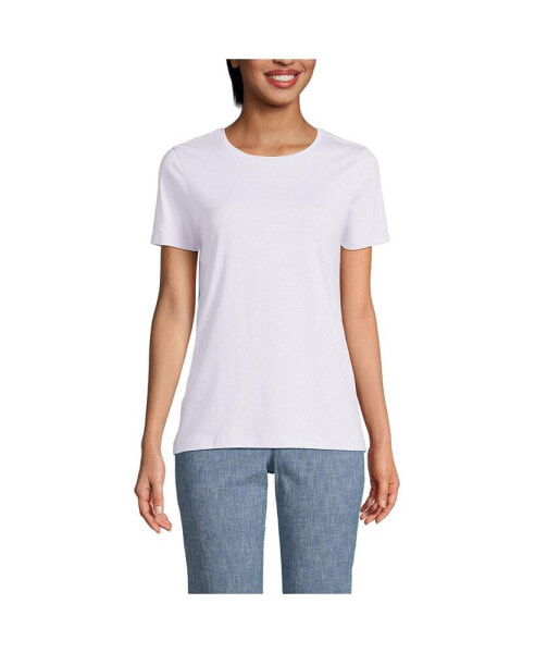 Petite Relaxed Supima Cotton Crew Neck T-Shirt