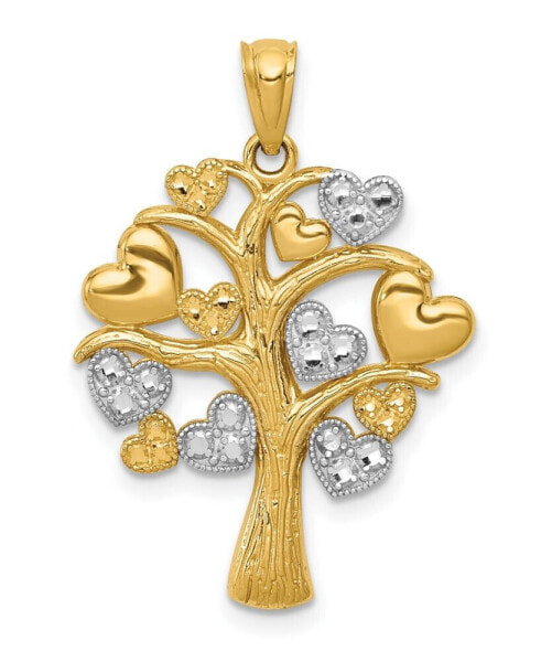 Ожерелье Macy's Family Tree Gold Hearts.