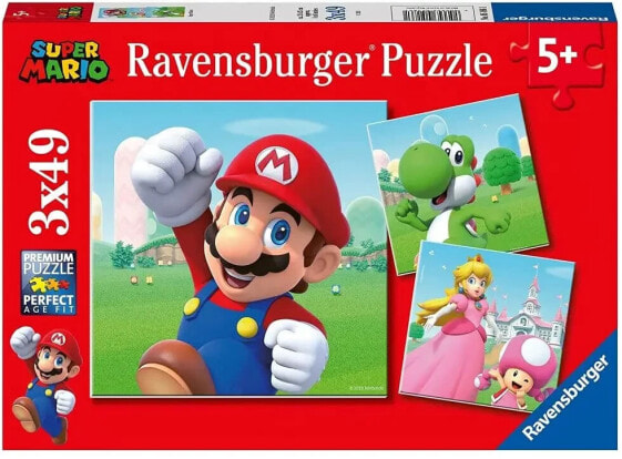 Пазлы Ravensburger Супер Марио 3x49 детские