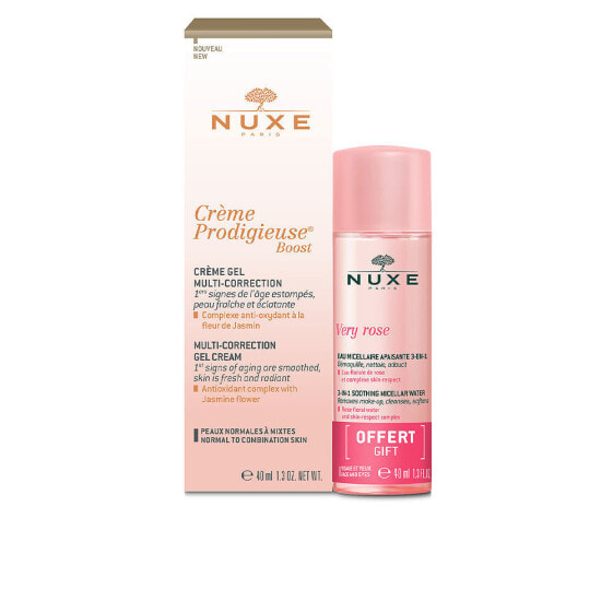 Nuxe Creme Prodigieuse Boost Gel-Cream Set Набор: Мультикорректирующий гель-крем 40 мл + Успокаивающая мицеллярная вода для лица и глаз 40 мл