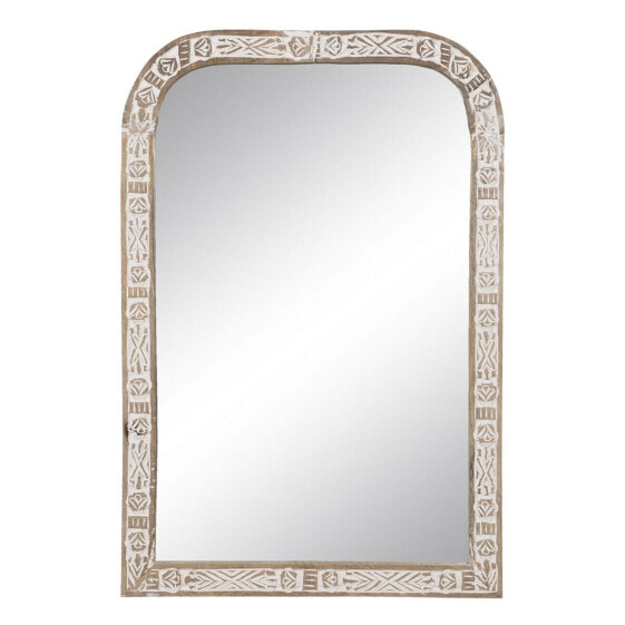 Настенное зеркало 51 x 3 x 76 cm Деревянный Белый