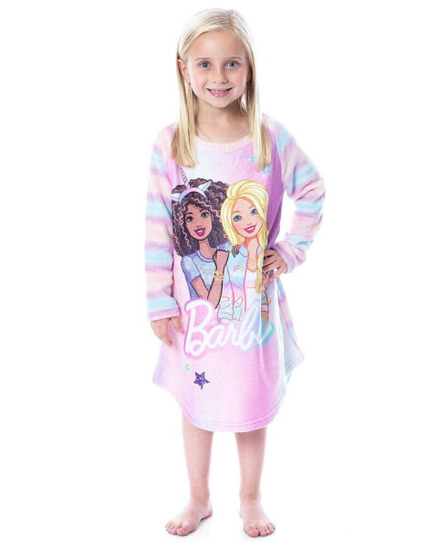 Girls Mattel Raglan Nightgown Pajama With Best Friend Unicorn