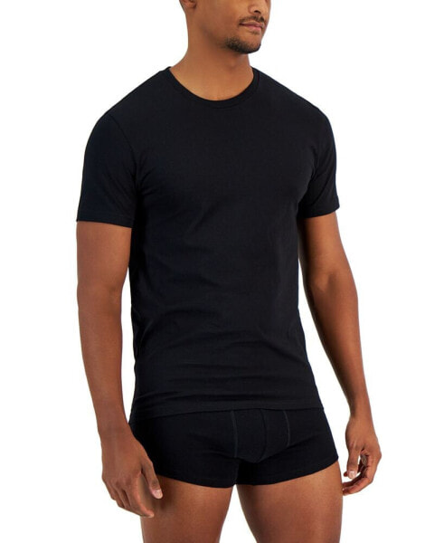 Men's 4-Pk. Classic-Fit Solid Cotton Undershirts, Created for Macy's