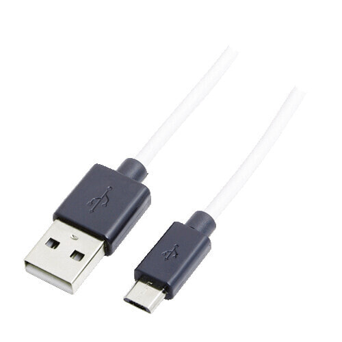 Разъем USB LogiLink CU0063 - USB A - Micro-USB B - USB 2.0 Male/Male 480 Mbit/s белый