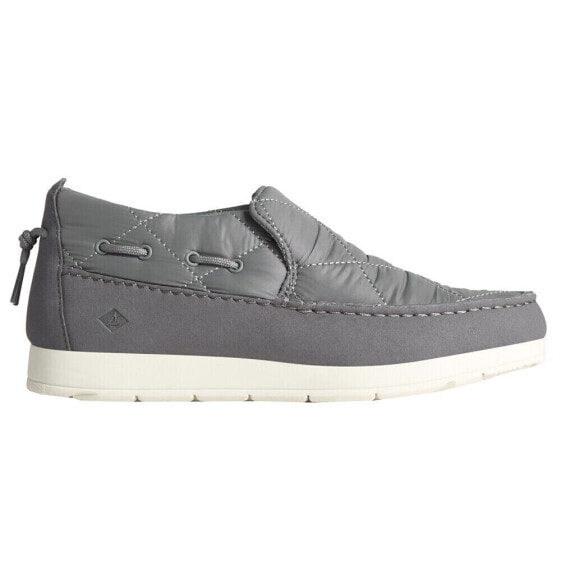 Sperry MocSider Quilted Slip On Womens Grey Flats Casual STS87050