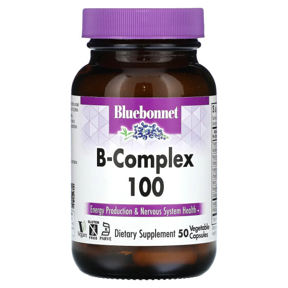 B-Complex 100, 50 Vegetable Capsules