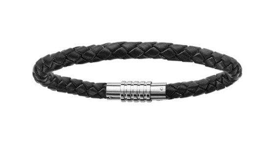 Stylish leather bracelet with beads B12218/19/21/23N