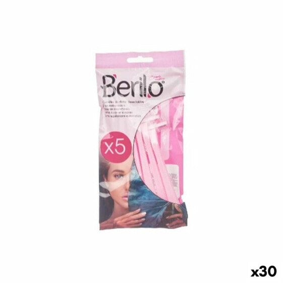 Бритвы одноразовые Berilo Розовый Металл Пластик (30 штук)