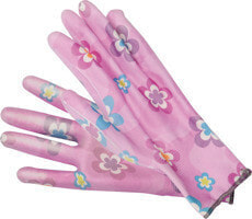 Садовые перчатки VOREL GARDEN GLOVES FLOWERS - СВЕТЛО-РОЗОВЫЙ, РАЗМЕР 9, TOYA