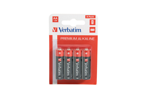 Verbatim 49503 - Single-use battery - AA - 1.5 V - 8 pc(s) - -18 - 50 °C - 50.5 mm