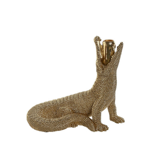 Decorative Figure Home ESPRIT Golden Crocodile 26,5 x 18 x 23,5 cm