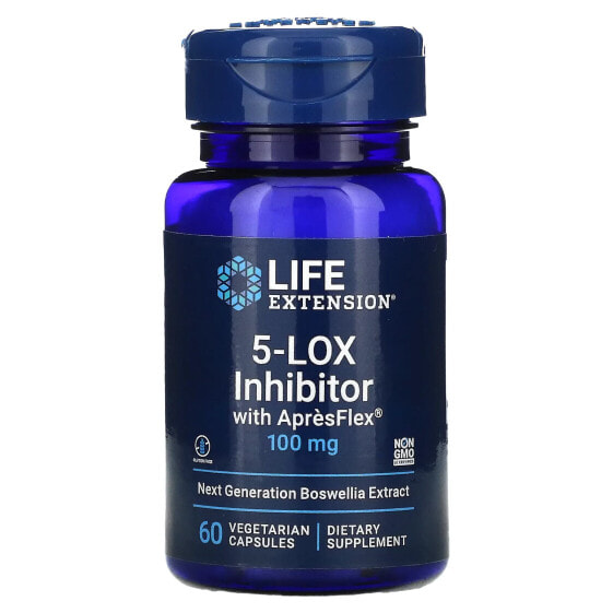 БАД Life Extension 5-LOX Ингибитор с ApresFlex, 100 мг, 60 Вегетарианских Капсул