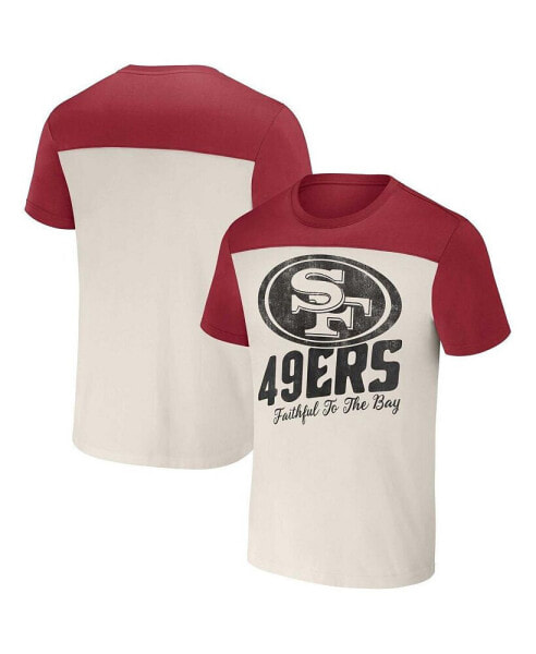 Men's Nfl X Darius Rucker Collection by Cream San Francisco 49ers Colorblocked T-shirt