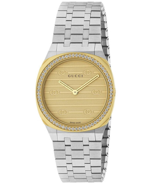 Часы Gucci Women's Swiss Diamond Steel Watch