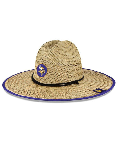 Men's Natural Minnesota Vikings 2022 NFL Training Camp Official Straw Lifeguard Hat